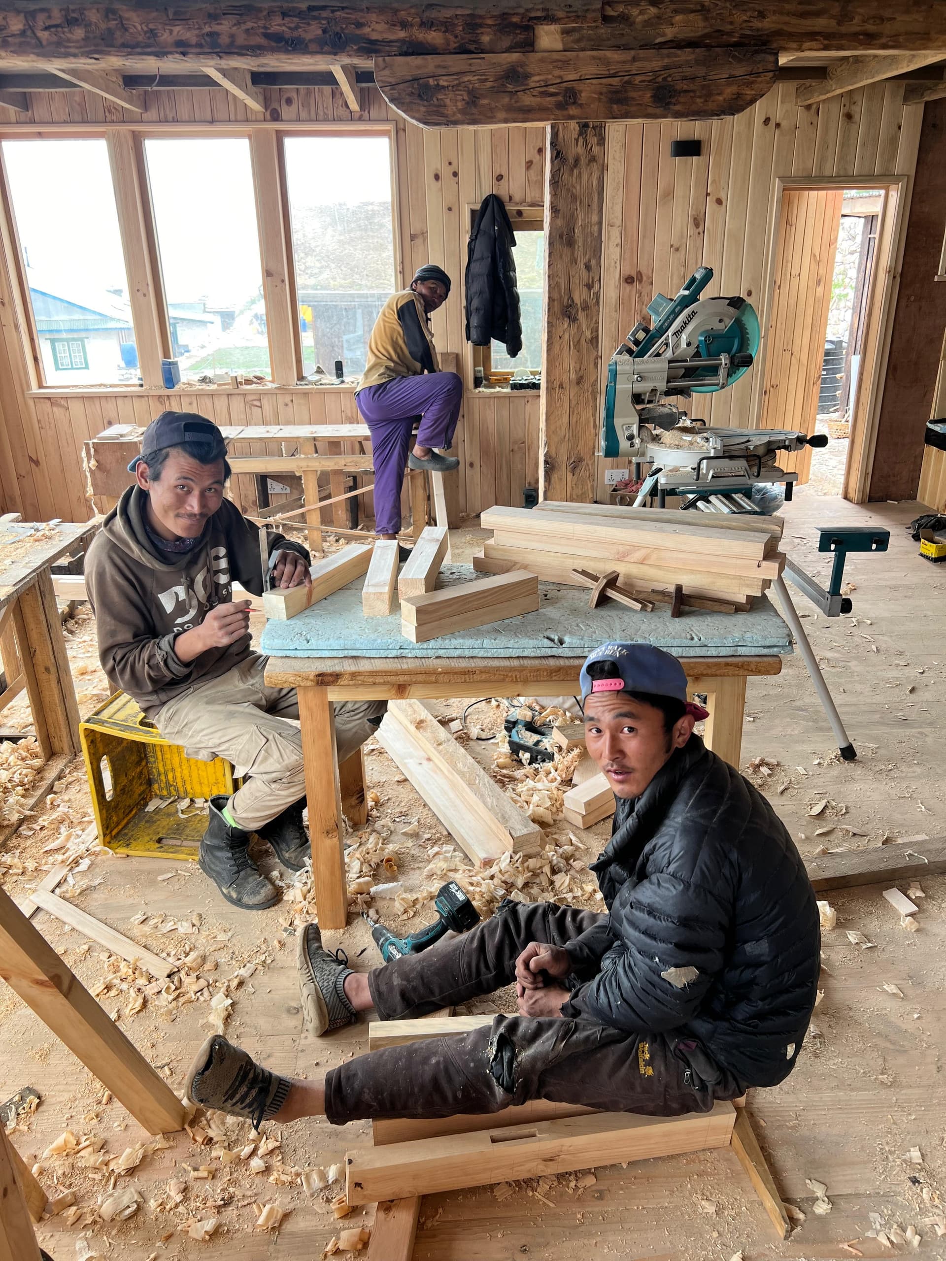 Construction story at Dingboche Inn