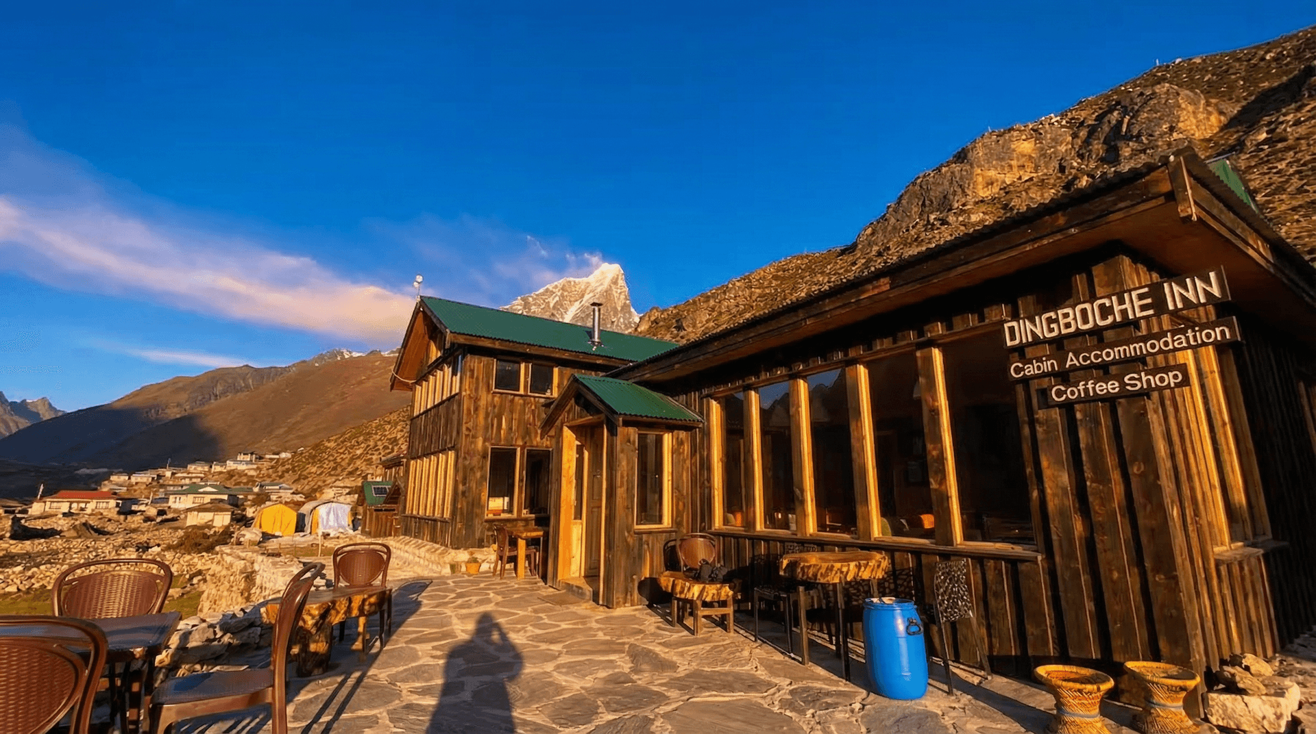Mountain sunrise above Dingboche
