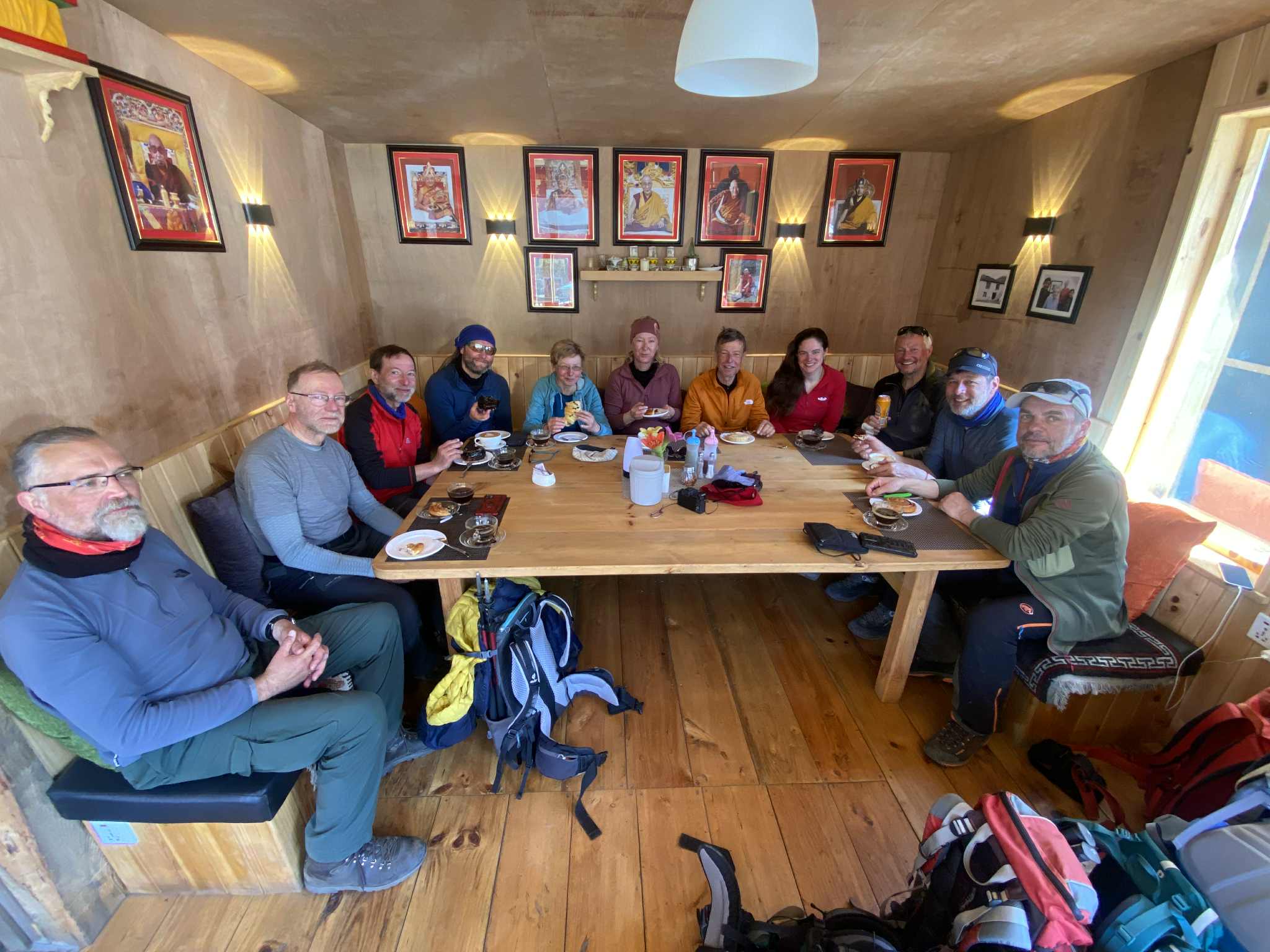 Restaurant ambience at Dingboche Inn