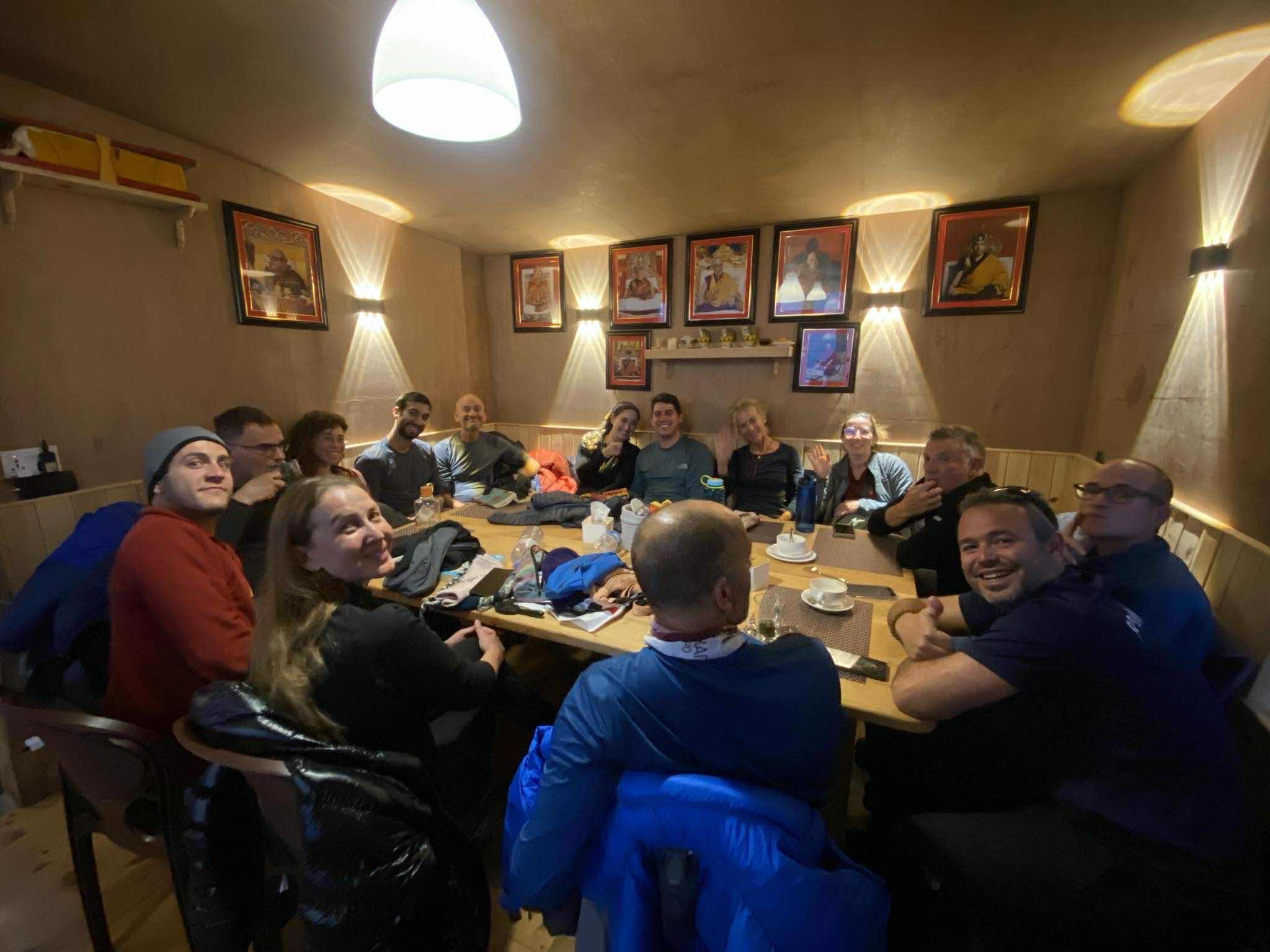 Mountain and lodge scene 18 at Dingboche Inn